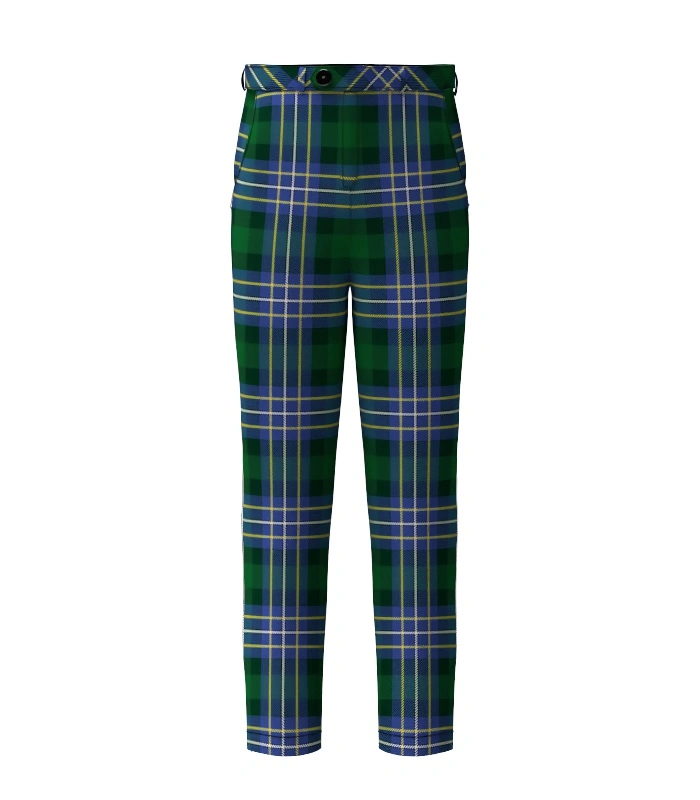 Handmade Hughes Tartan Trouser Front Handmade Hughes Tartan Trouser Front