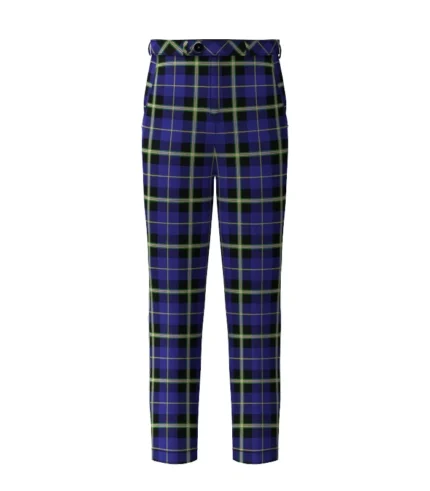 Handmade Italian National Tartan Trouser Front