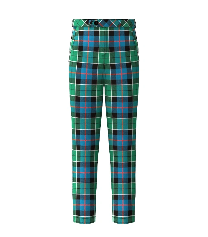 Handmade Leslie Tartan Trouser Front Handmade Leslie Tartan Trouser Front