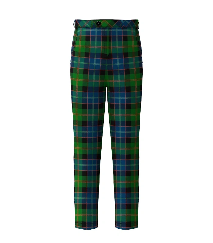 Handmade Lochaber Tartan Trouser Front Handmade Lochaber Tartan Trouser Front