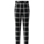 Handmade London Fog Black Tartan Trouser Front