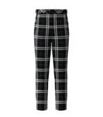Handmade London Fog Black Tartan Trouser Front
