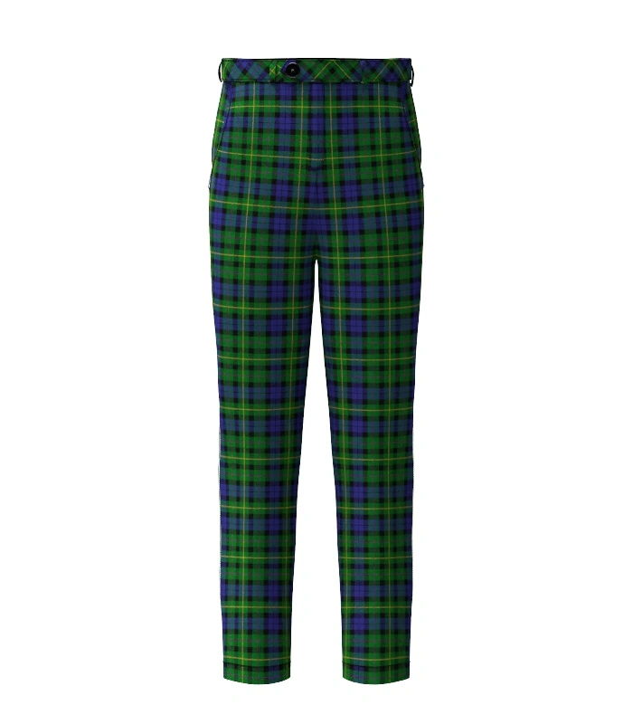 Handmade MacBride Tartan Trouser Front Handmade MacBride Tartan Trouser Front