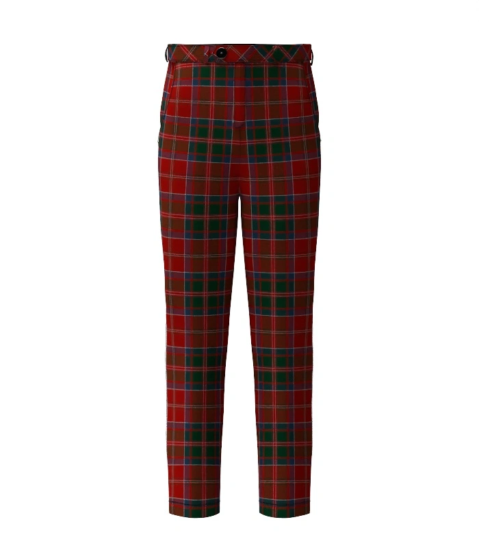 Handmade MacDonald Of Glencoe Tartan Trouser Front Handmade MacDonald Of Glencoe Tartan Trouser Front