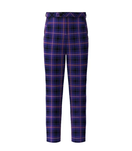 Handmade MacIver Of Strome Tartan Trouser Front
