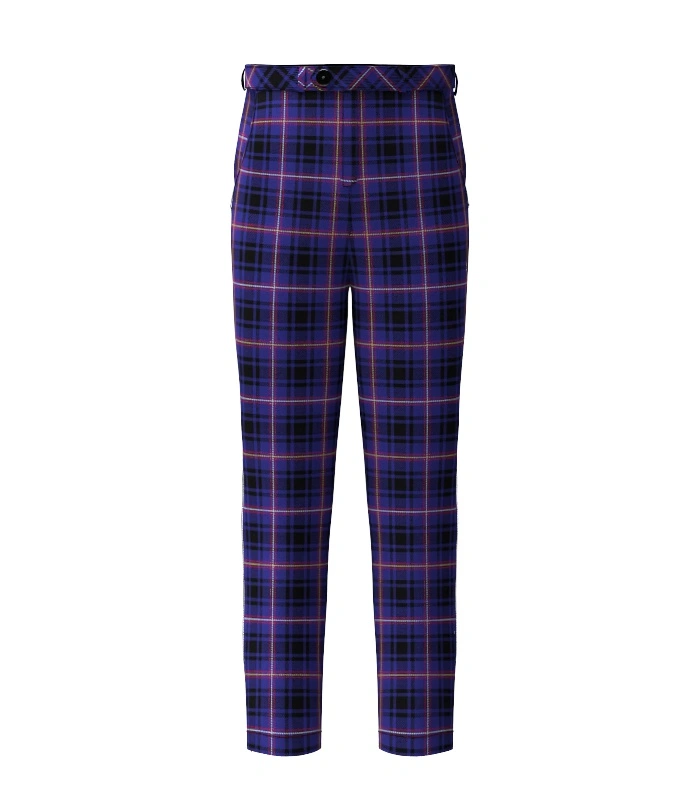 Handmade MacIver Of Strome Tartan Trouser Front Handmade MacIver Of Strome Tartan Trouser Front
