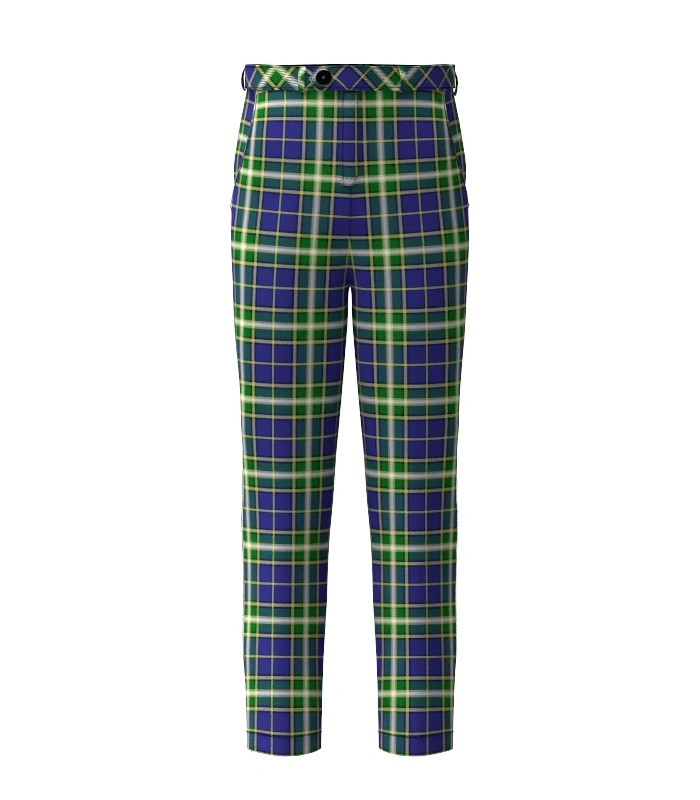 Handmade MacManus Tartan Trouser Front Handmade MacManus Tartan Trouser Front