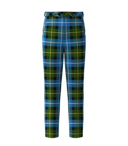 Handmade MacNeil Of Barra Tartan Trouser Front