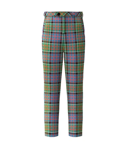 Handmade Macdonald Of Clanranald Tartan Trouser Front