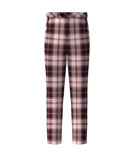 Handmade Macpherson Hunting Tartan Trouser Front