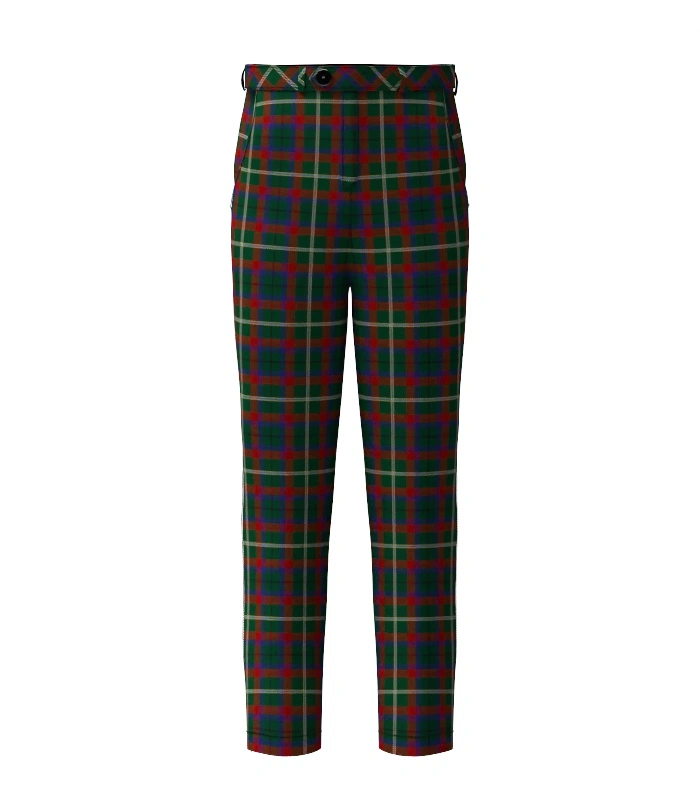 Handmade Mayo County Tartan Trouser Front Handmade Mayo County Tartan Trouser Front
