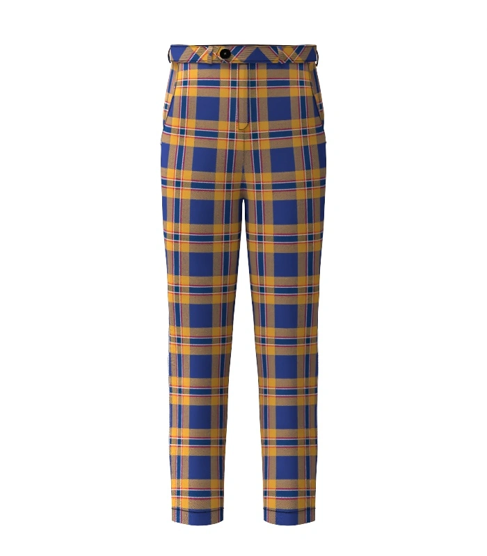 Handmade McCann Tartan Trouser Front Handmade McCann Tartan Trouser Front