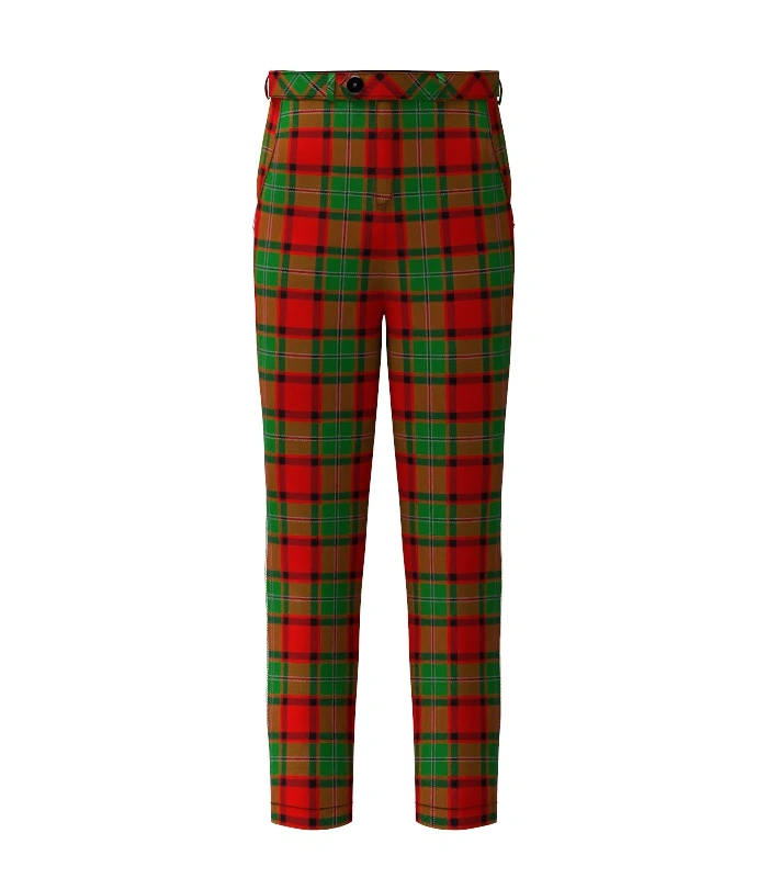 Handmade Mcphail Tartan Trouser Front Handmade Mcphail Tartan Trouser Front