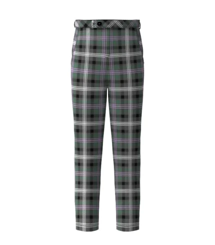 Handmade Midnight Thistle Tartan Trouser Front