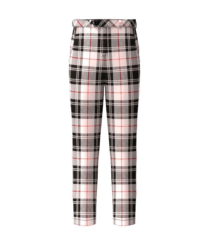 Handmade Moffat Tartan Trouser Front Handmade Moffat Tartan Trouser Front