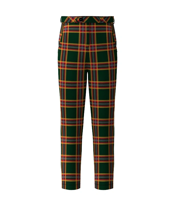 Handmade Moran Family Ubique Tartan Trouser Front Handmade Moran Family Ubique Tartan Trouser Front