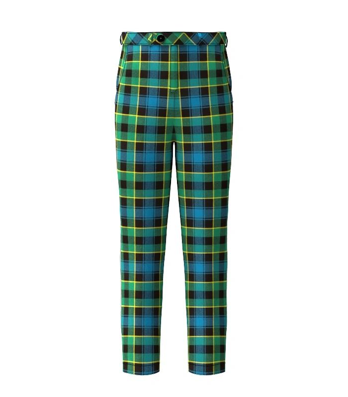 Handmade Mowat Tartan Trouser Front Handmade Mowat Tartan Trouser Front