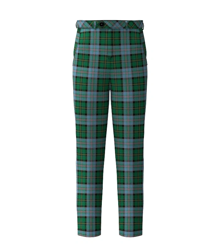 Handmade Munster Tartan Trouser Front Handmade Munster Tartan Trouser Front