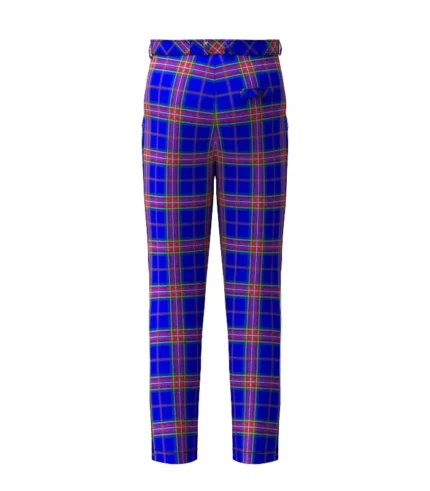 Handmade Nicholson W J Tartan Trouser Back