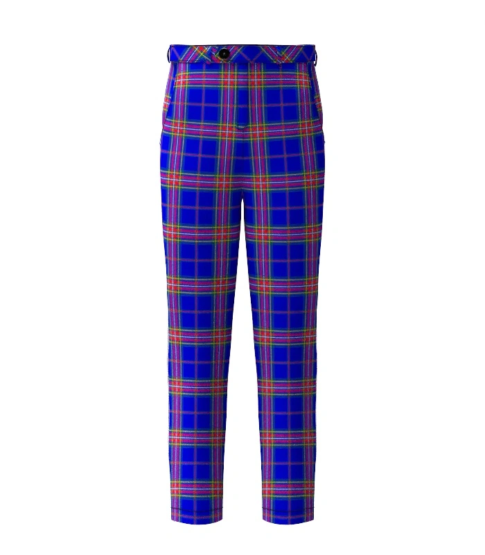 Handmade Nicholson W J Tartan Trouser Front Handmade Nicholson W J Tartan Trouser Front