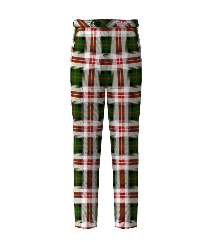 Handmade Palmer Edward Tartan Trouser Front Handmade Palmer Edward Tartan Trouser Front