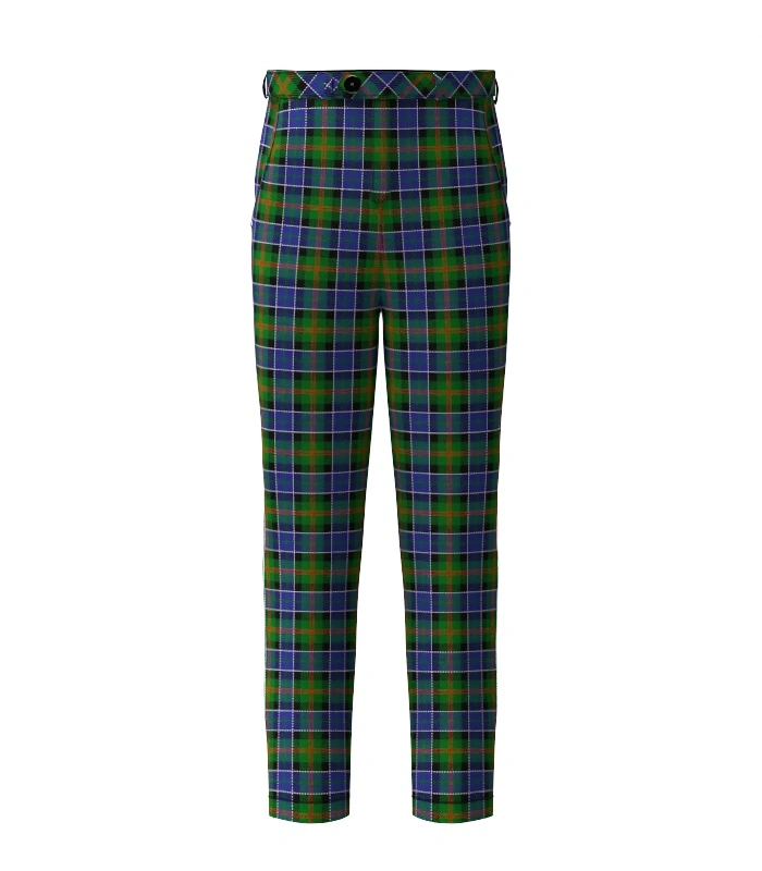Handmade Paterson Tartan Trouser Front Handmade Paterson Tartan Trouser Front