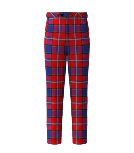 Handmade Porsche Bank Austria Tartan Trouser Front