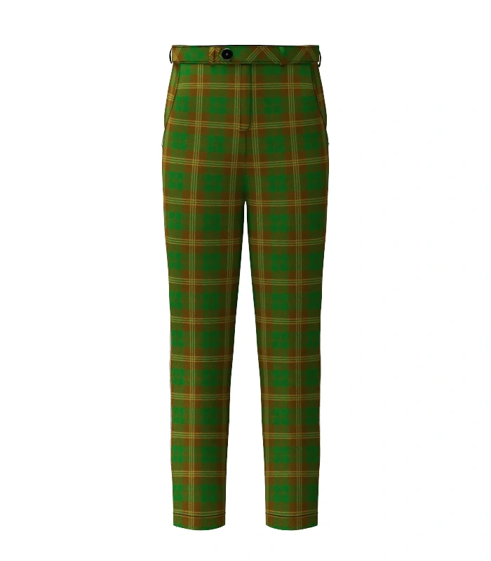 Handmade Prince David Tartan Trouser Front Handmade Prince David Tartan Trouser Front