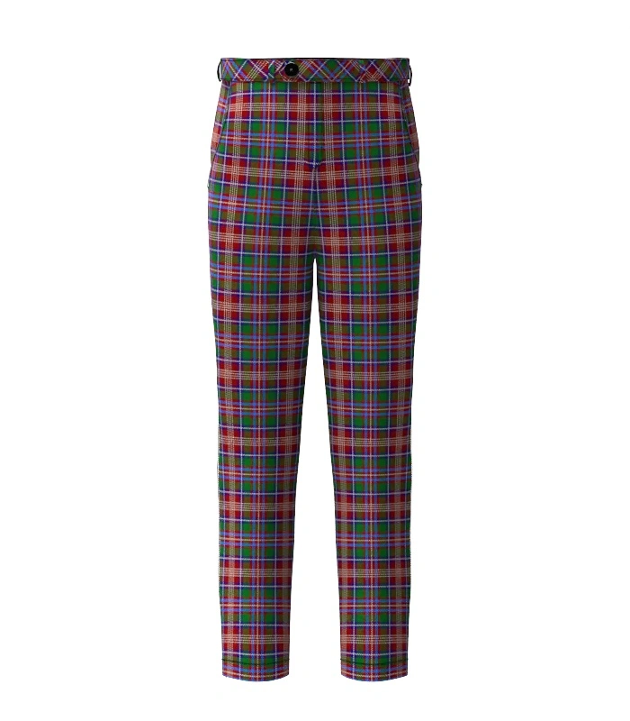 Handmade Ritchie Tartan Trouser Front Handmade Ritchie Tartan Trouser Front