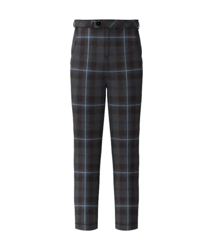 Handmade Rivers Of Scotland Tartan Trouser Front