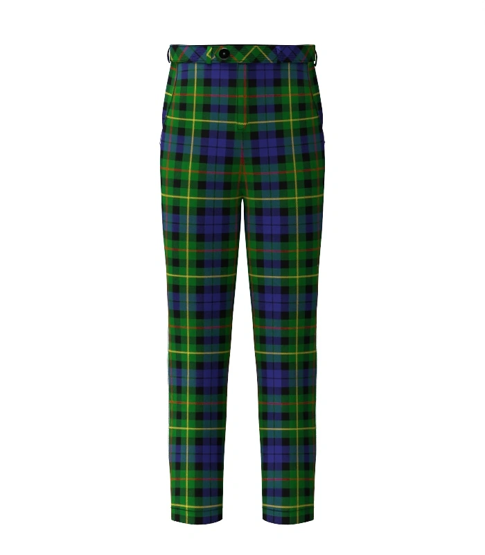 Handmade Rollo Tartan Trouser Front Handmade Rollo Tartan Trouser Front