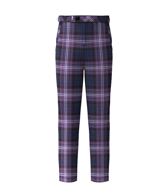 Handmade Scotland Forever Tartan Trouser Front Handmade Scotland Forever Tartan Trouser Front