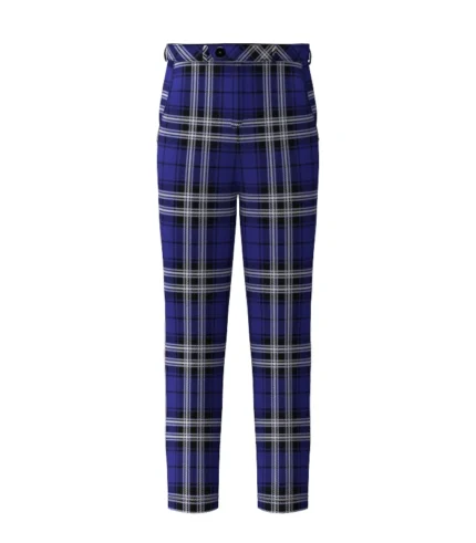 Handmade Shalom Tartan Trouser Front