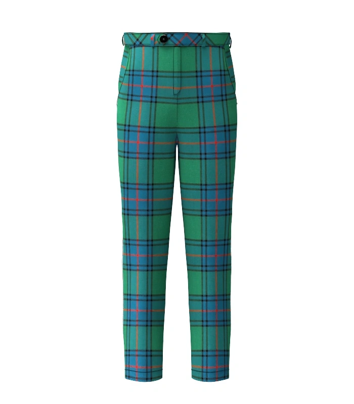Handmade Shaw Tartan Trouser Front Handmade Shaw Tartan Trouser Front