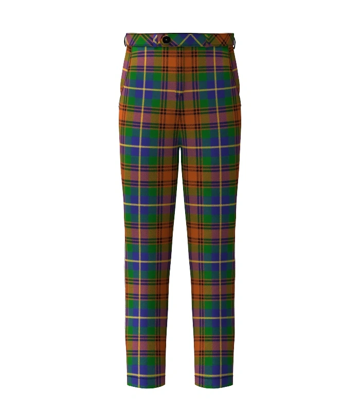 Handmade Sikh Tartan Trouser Front Handmade Sikh Tartan Trouser Front