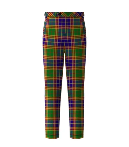 Handmade Stevenson Tartan Trouser Front