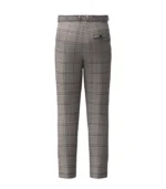 Handmade Stewart Grey Tartan Trouser Back