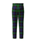 Handmade Stewart Old Tartan Trouser Back