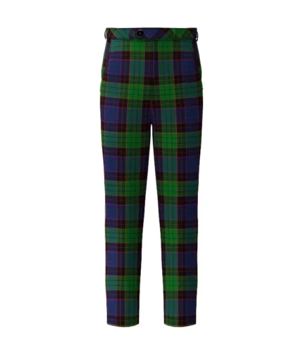 Handmade Stewart Old Tartan Trouser Front