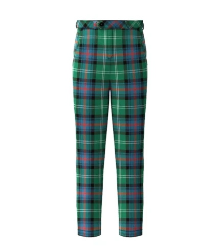 Handmade Sutherland Tartan Trouser Front