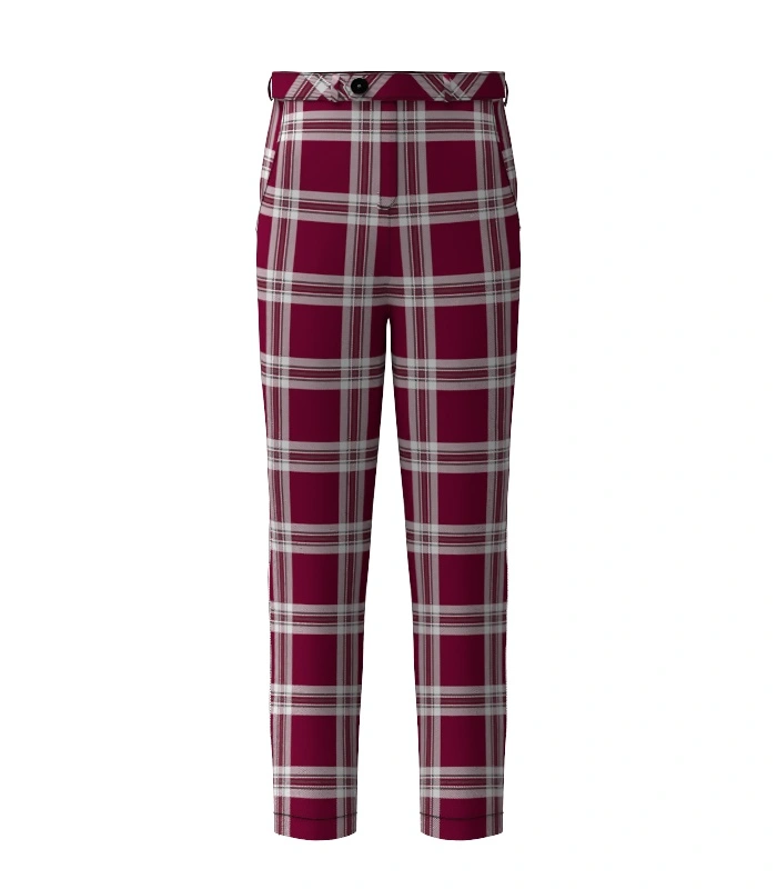 Handmade Tynecastle Park Tartan Trouser Front Handmade Tynecastle Park Tartan Trouser Front