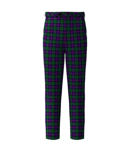Handmade Urquhart Tartan Trouser Front