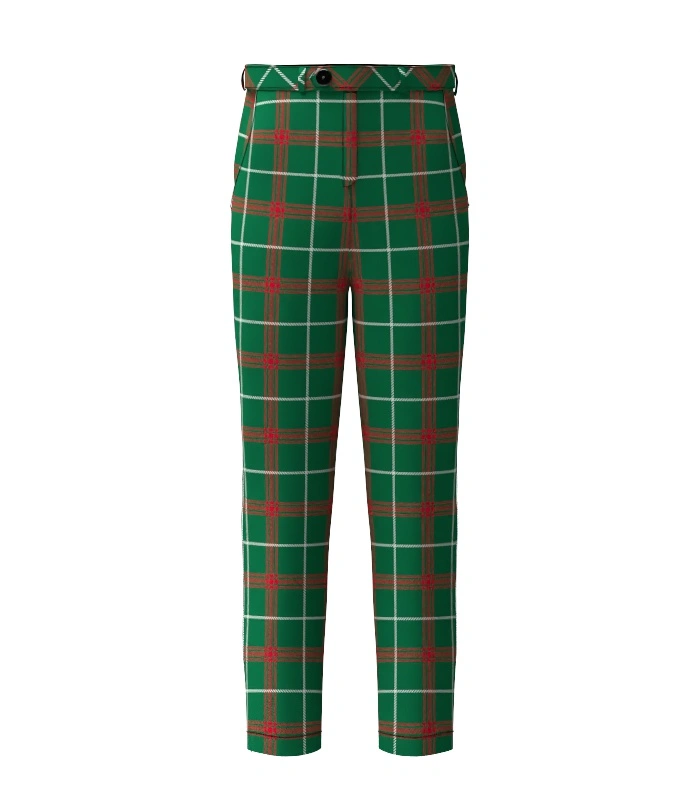 Handmade Welsh Tartan Trouser Front Handmade Welsh Tartan Trouser Front