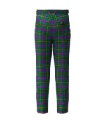 Handmade Wood Tartan Trouser Back