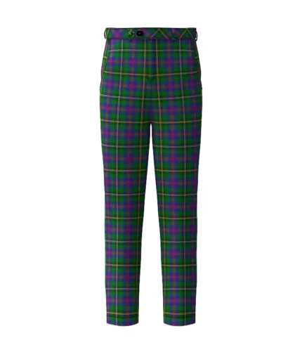 Handmade Wood Tartan Trouser Front