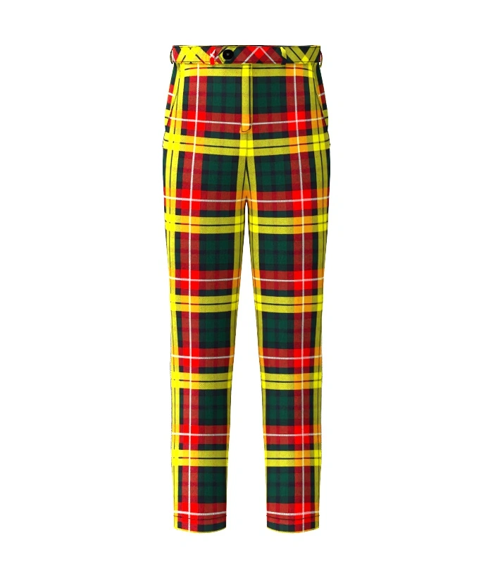 Handmade Buchanan Tartan Trouser Front Handmade Buchanan Tartan Trouser Front