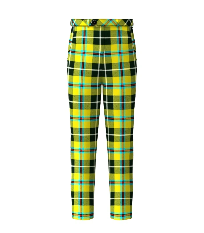 Handmade Cornish Tartan Trouser Front Handmade Cornish Tartan Trouser Front