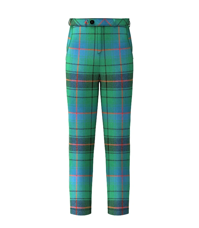 Handmade Davidson Tartan Trouser Front Handmade Davidson Tartan Trouser Front