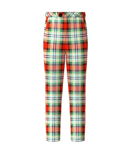 Handmade Dundee Tartan Trouser Front