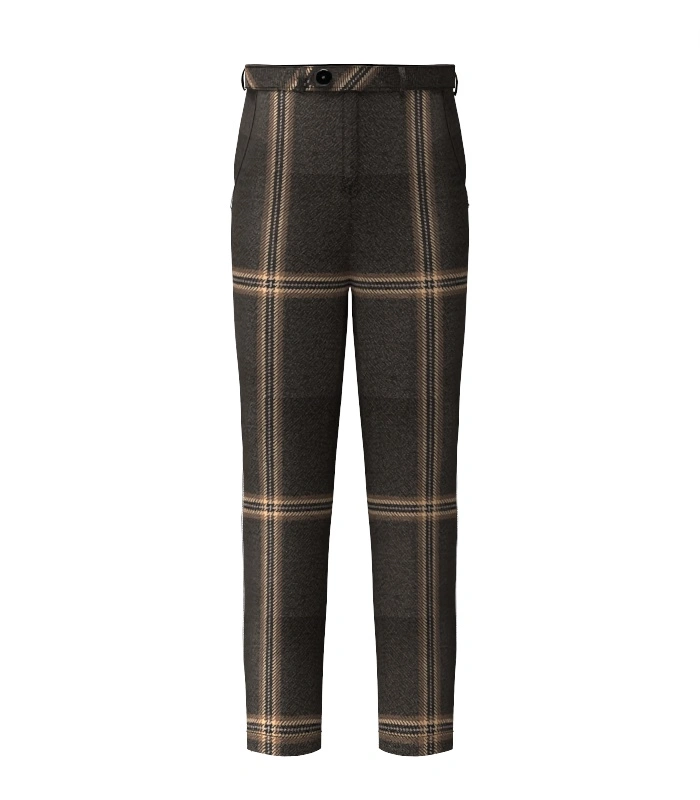 Handmade Eternity Tartan Trouser Front Handmade Eternity Tartan Trouser Front
